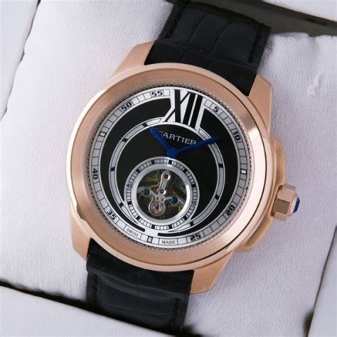 cartier flying tourbillon replica|cartier calibre rose gold.